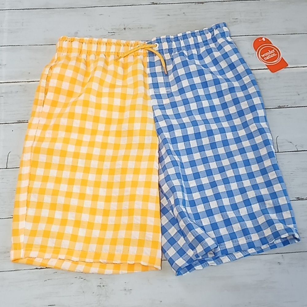 Boys 3 Pocket Swim Trunks With Mesh Lining